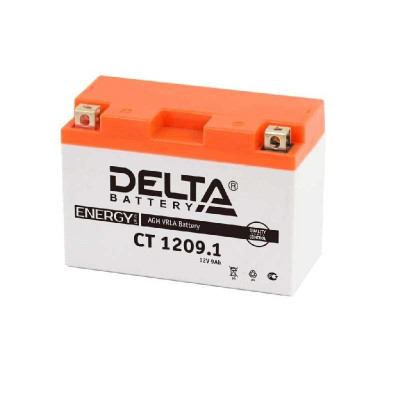 Аккумулятор для ИБП Delta Battery CT, 107х71х151 мм (ВхШхГ),  необслуживаемый свинцово-кислотный,  12V/9 Ач, (CT 1209.1)