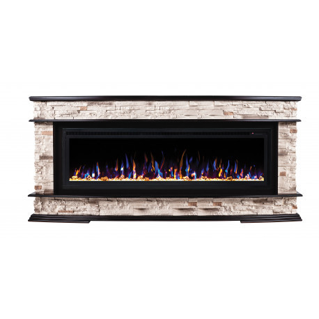 Линейный электрокамин Real-Flame Frankfurt 60 с очагом Saphir 60