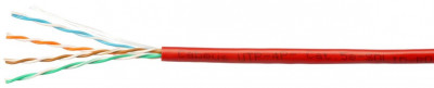 Кабель «витая пара» (LAN) для структурированных систем связи UTP-4P-Cat.5e-SOLID-LSZH-RD-100 (9778c-5)