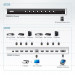 Переключатель KVM Aten, портов: 8 х HDMI (Type A), 44х159,8х437 мм (ВхШхГ), RS232, цвет: металл