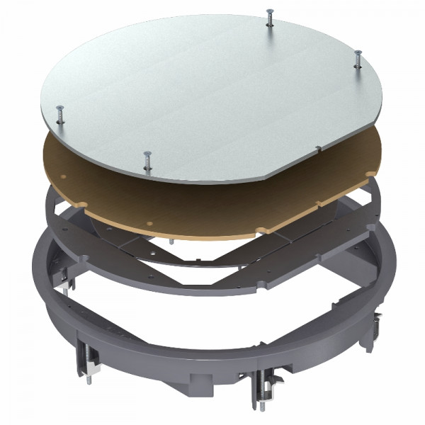 Люк напольный BETTERMANN ZESR9, пластик, ревизионный, 65,5х324 мм (ВхШ), в фальш-пол, цвет: бежевый