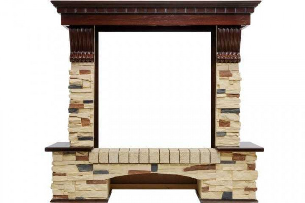 Широкий портал Dimplex Pierre Luxe сланец (для Albany)