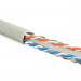 Кабель витая пара Hyperline, U/UTP, 4 пар., кат. 6, проводник Ø 0,57мм, AWG23, LSZH (нг(A)-HF), 250МГц, 1м (бухта 100м), тип прокладки: внутри зданий, цвет: серый