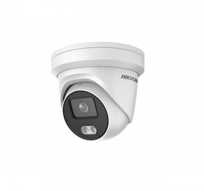 Сетевая IP видеокамера HIKVISION ColorVu, купольная, улица, 2Мп, 1/2,8’, 1920х1080, цв:0,005лк, об-в:4мм, DS-2CD2327G2-LU(C)(4mm)
