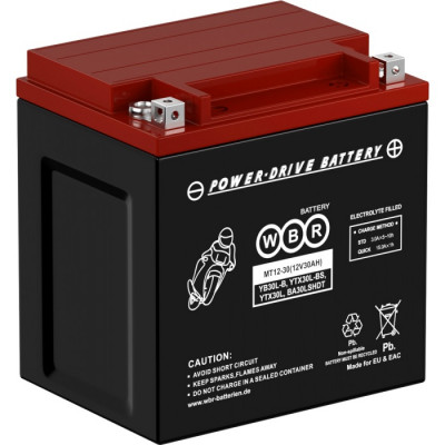 Аккумулятор для ИБП WBR MT, 173х126х166 мм (ВхШхГ),  необслуживаемый свинцово-кислотный,  12V/30 Ач, (MT12-30)