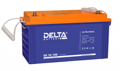Аккумулятор для ИБП Delta Battery GX, 224х176х410 мм (ВхШхГ),  необслуживаемый электролитный,  12V/120 Ач, цвет: синий, (GX 12-120)