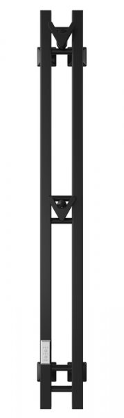 Электрический полотенцесушитель Двин X plaza neo 120/10 el, чёрный матовый