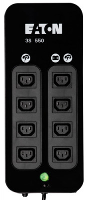ИБП Eaton 3S, 550ВА, линейно-интерактивный, универсальный, 140х335х86 (ШхГхВ), 230V, 2U,  однофазный, Ethernet, (3S550IEC)