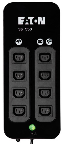 ИБП Eaton 3S, 550ВА, линейно-интерактивный, универсальный, 140х335х86 (ШхГхВ), 230V, 2U,  однофазный, Ethernet, (3S550IEC)