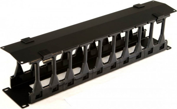 Кабельный органайзер Hyperline CMF-2U-FPL106-MCOV-RAL9005