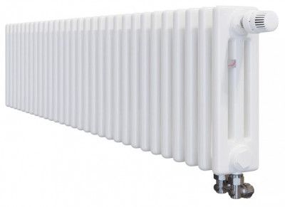Стальной трубчатый радиатор 3-колончатый Zehnder Completto 3037/34/V001/RAL 9016