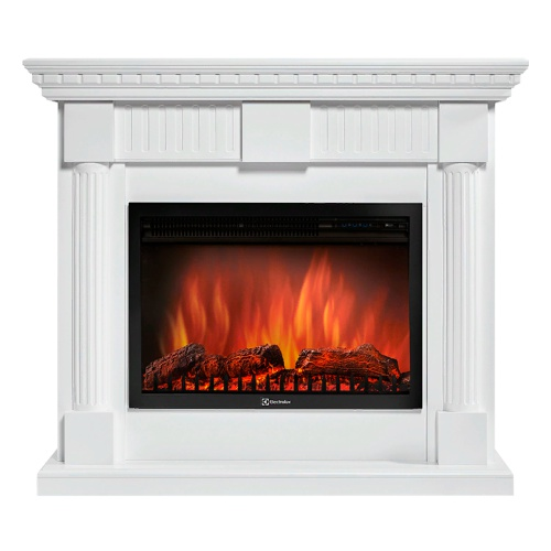 Электрокамин с широким очагом 2D Electrolux EFP/P-2520LS с порталом Firelight Colonnа 25 венге