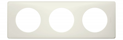 Рамка Legrand Celiane, 3 поста, 303х82х8,5 мм (ВхШхГ), плоская, вертикальная, цвет: белый (LEG.069323)