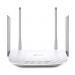 Маршрутизатор TP-Link, портов: 5, LAN: 4, WAN: 1, скорость мб/с: 1 167, антенн: 4, USB: Нет, 36,9х229,9х144,2 мм (ВхШхГ), цвет: белый, Archer A5