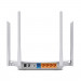 Маршрутизатор TP-Link, портов: 5, LAN: 4, WAN: 1, скорость мб/с: 1 167, антенн: 4, USB: Нет, 36,9х229,9х144,2 мм (ВхШхГ), цвет: белый, Archer A5