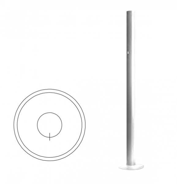 Стойка ограждения с муфтами Praktika Стойка ограждения с отверстием под фиксатор базовая