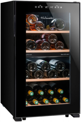 Отдельностоящий винный шкаф 22-50 бутылок LaSommeliere LS51.2ZBLACK