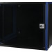 Шкаф телекоммуникационный настенный Datarex, 19", 9U, 357х600х600 мм (ВхШхГ), дверь: стекло, боковая панель: сплошная съемная, разборный, цвет: чёрный