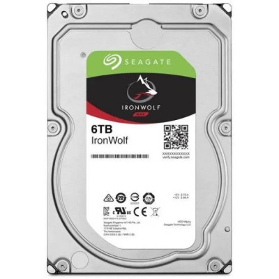 Жёсткий диск Seagate IronWolf, 6 ТБ, SATA, 5 400 rpm, ST6000VN001
