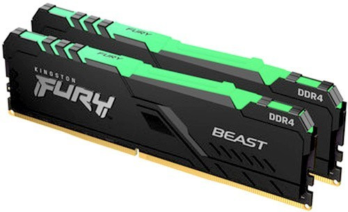 Оперативная память 32Gb DDR4 3733MHz Kingston Fury Beast RGB (KF437C19BB1AK2/32) (2x16Gb KIT)