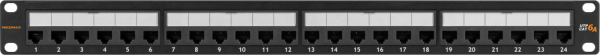 Патч-панель NIKOMAX NMC-RP24UA2-1U-BK