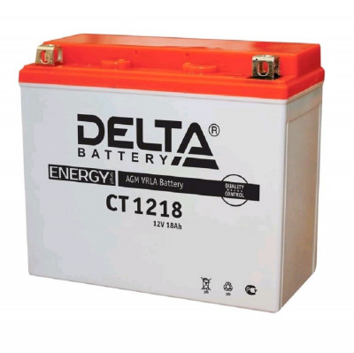 Аккумулятор для ИБП Delta Battery CT, 154х88х177 мм (ВхШхГ),  необслуживаемый свинцово-кислотный,  12V/20 Ач, (CT 1218)