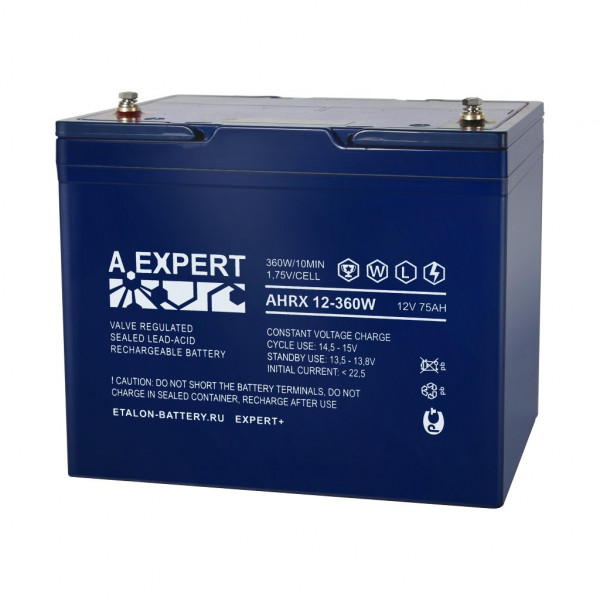 Аккумулятор герметичный свинцово-кислотный A.EXPERT AHRX 12-360W