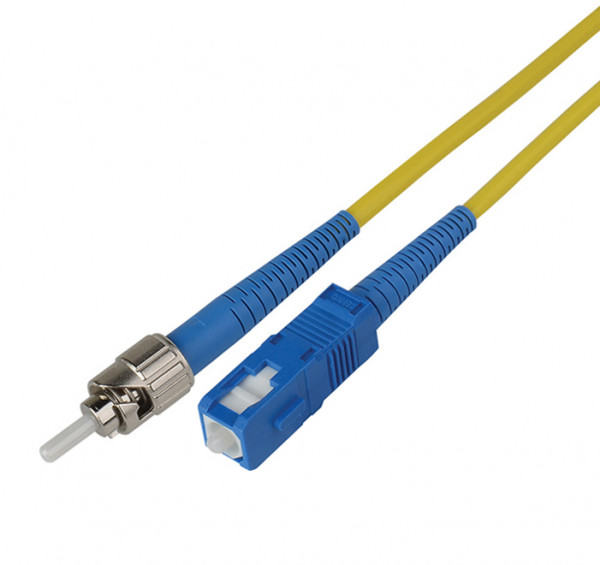 Коммутационный шнур оптический Hyperline, Simplex ST/SC (UPC), OS2 9/125, LSZH, Ø 2мм, 15м, цвет: жёлтый, (FC-S2-9-SC/UR-ST/UR-H-15M-LSZH-YL)