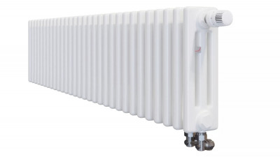 Стальной трубчатый радиатор 3-колончатый Zehnder Charleston Completto 3037/32/V001/RAL 9016