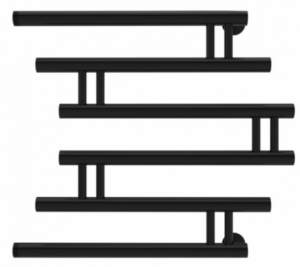 Водяной полотенцесушитель INDIGO Фокстрот Zip б/п (н.р.1") 60/60 Черный муар