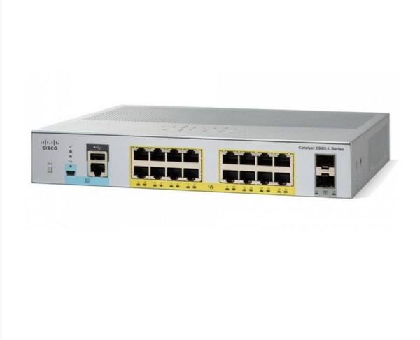 Коммутатор Cisco, WS-C2960L-16PS-LL