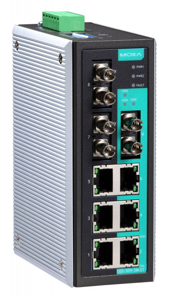 Коммутатор MOXA, EDS-309-3M-ST