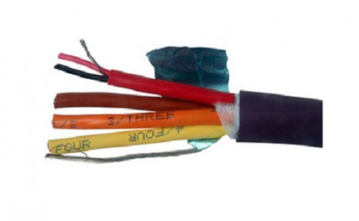Кабель интерфейсный промышленный Belden, U/FTP, 4 пар., многожильный, небронированный, универсальный, PVC, Ø 11,63мм, цвет: чёрный