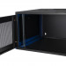 Шкаф телекоммуникационный настенный Datarex, 19", 7U, 268х600х600 мм (ВхШхГ), дверь: перфорация, боковая панель: сплошная съемная, разборный, цвет: чёрный