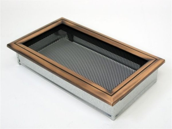 Вентиляционная решетка для камина Kratki 17х30 Оскар медь 30OM