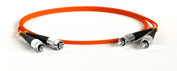 Коммутационный шнур оптический Hyperline, Duplex FC/FC (UPC/UPC), OM1 62,5/125, LSZH, Ø 2мм, 30м, цвет: оранжевый, (FC-D2-62-FC/PR-FC/PR-H-30M-LSZH-OR)