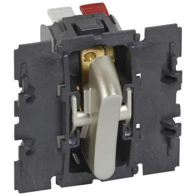 Переключатель Legrand Celiane, одноклавишный, 6А, 58х51 мм (ВхШ), бесшумный (LEG.067013)