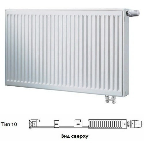 Стальной панельный радиатор Тип 10 Buderus Радиатор VK-Profil 10/300/500, re(48) (C)