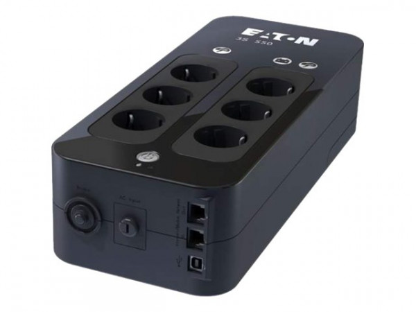 ИБП Eaton 3S, 550ВА, линейно-интерактивный, универсальный, 140х335х86 (ШхГхВ), 230V, 2U,  однофазный, Ethernet, (3S550DIN)