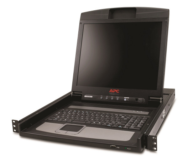 Переключатель KVM APC, портов: 1, 44х482х614 мм (ВхШхГ), USB, PS/2, цвет: чёрный