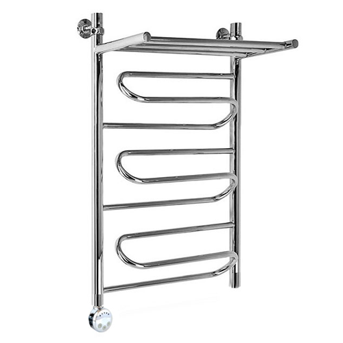 Электрический полотенцесушитель Ника ЛZ/ВП Электрическая Лесенка Зигзаг/Верхняя Полка 80х40 -3 лев