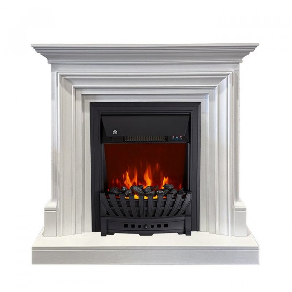 Электрокамин с классическим очагом 2D Royal Flame Bradford с очагом Aspen Black (Белый)