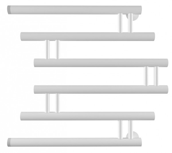 Водяной полотенцесушитель INDIGO Фокстрот Zip б/п (н.р.1") 60/60 Белый матовый