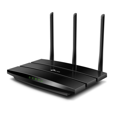 Маршрутизатор TP-Link, портов: 5, LAN: 4, WAN: 1, скорость мб/с: 1 900, антенн: 3, USB: Нет, 32,5х243х160,6 мм (ВхШхГ), цвет: чёрный, Archer A8