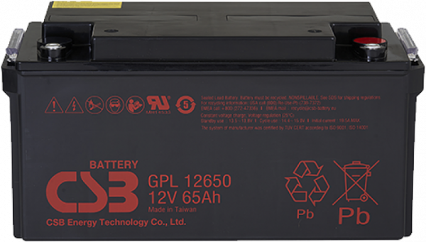 Аккумуляторная батарея CSB GPL12650