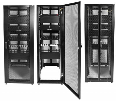 Шкаф серверный ПРОФ напольный ШТК-СП-48.8.12-48АА-9005