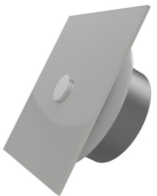 Приточно-вытяжной AIRGLASS 100 Hamam квадрат глянцевый (белый)