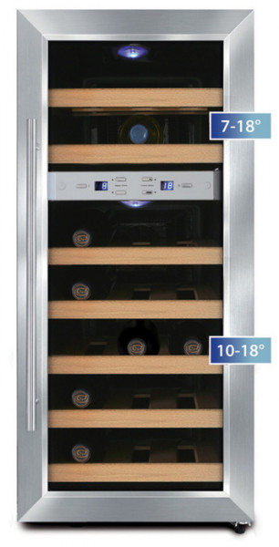 Отдельностоящий винный шкаф 12-21 бутылка CASO WineDuett 21