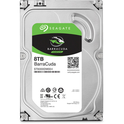 Жёсткий диск Seagate BarraCuda, 8 ТБ, SATA, 5 400 rpm, ST8000DM004