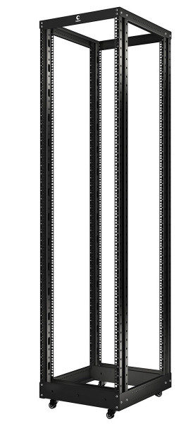 Стойка открытая 19" Cabeus RА, универсальная, 47U, 2237х515х1000 мм (ВхШхГ), двухрамная, цвет: чёрный, (усиленная)
